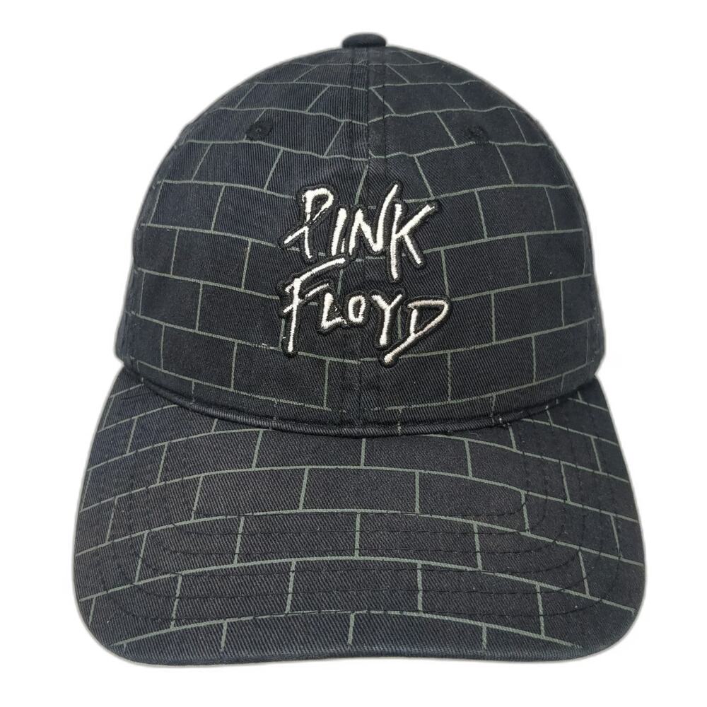 Pink Floyd The Wall Baseball Cap Black One Size Brick Print Hat Slideback